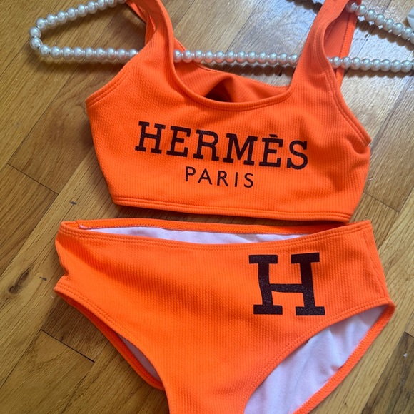 Hermes Other - Hermès Vibrant Orange Swimwear